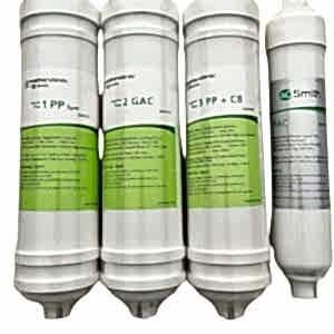 A.O. Smith Lotus 75 TC Su Arıtma Cihazı 4'lü Filtre Seti (Orijinal Uyumlu) – Yedek Filtre Takımı