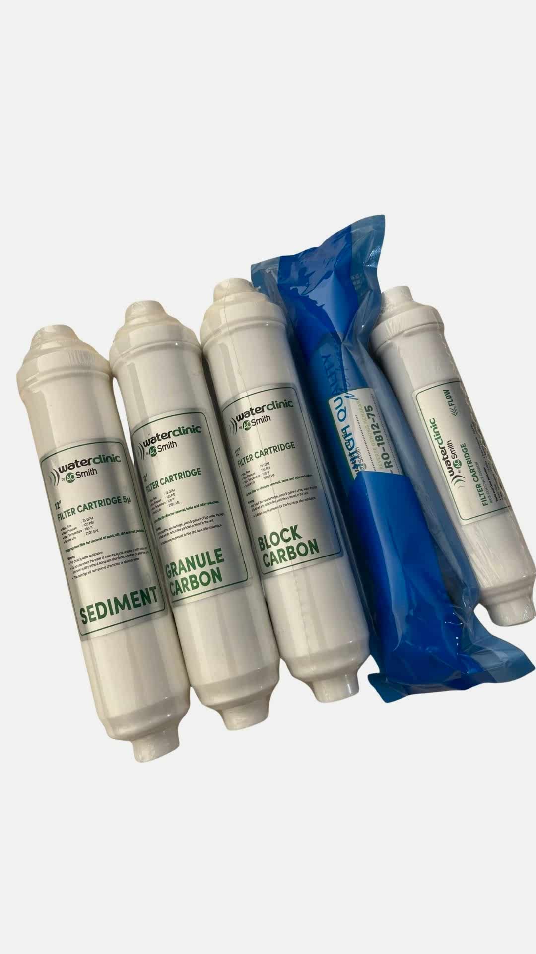 A.O. Smith LTS Su Arıtma Cihazı Orijinal Filtre Seti